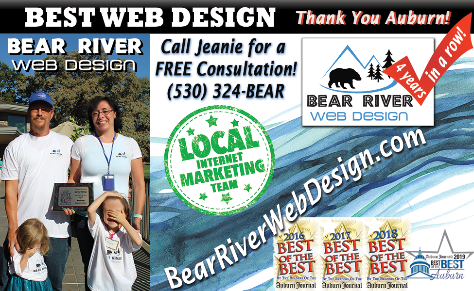 Voted The Best of the Best 2017 and 2016 Web Design by readers of the Auburn Journal.